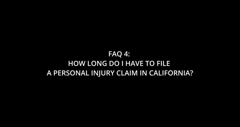 How long do I have to file a personal injury claim in California?